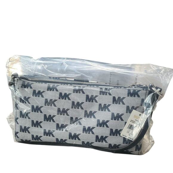 Michael Kors Vincent Medium Logo Jacquard Pochette with Card Case NWT - Picture 14 of 14